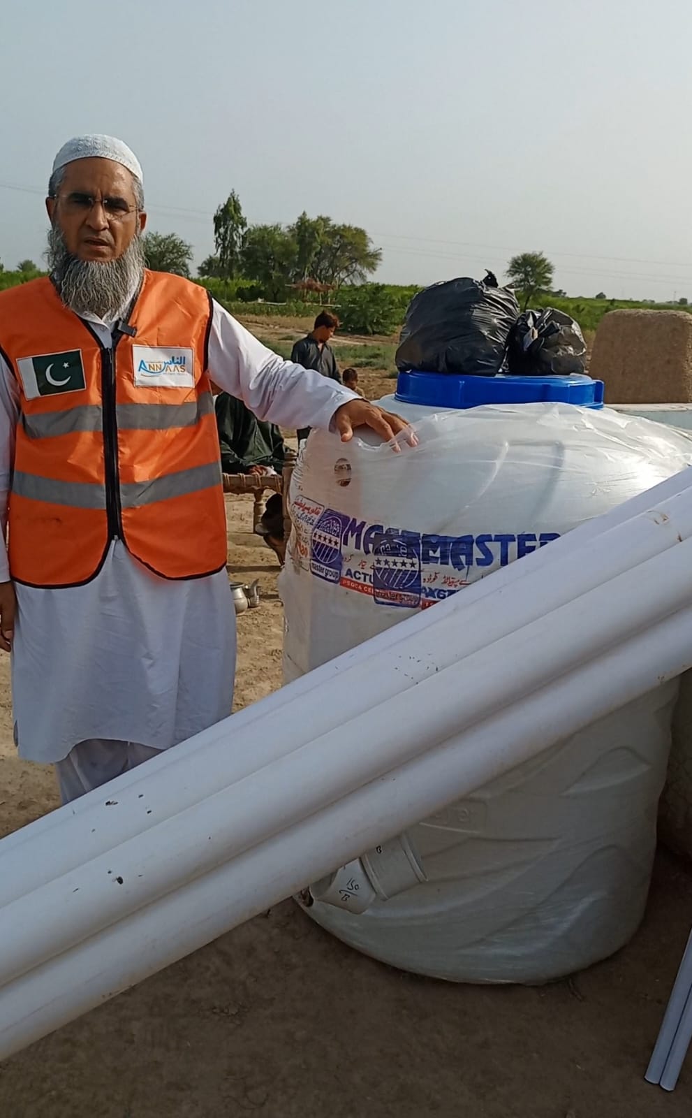 Water tank installation for clean drinking water by Annaas Welfare Trust